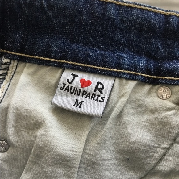 Jaune Rouge  embellished denim skirt M - Picture 6 of 6